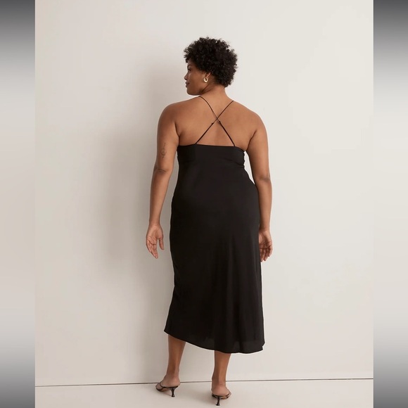 Madewell‎ Layton Midi Slip Dress in black size 12 - Picture 8 of 10